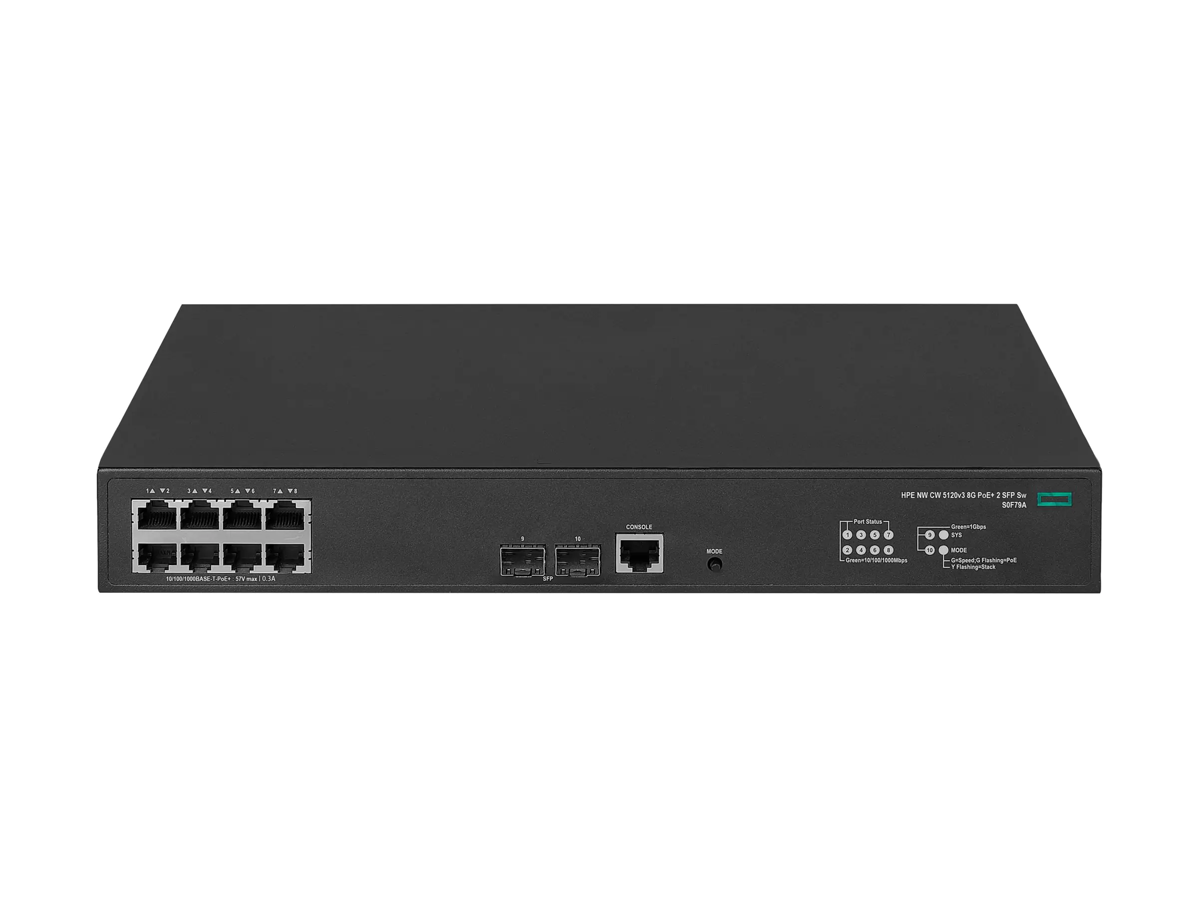 HPE Networking Comware 5120v3 8G PoE+ 2 SFP Switch