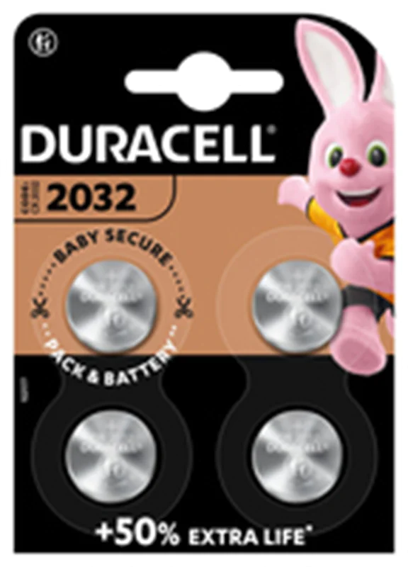 Duracell 2032 - Batterie 4 x CR2032 - Li - 220 119376