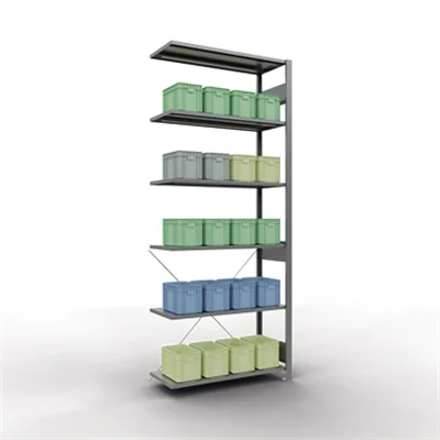 SCHULTE Regal MULTIplus150 12746 Anbau 2.500x1.000x400mm 6Böden vz SCHULTE Regal MULTIplus150 12746 Anbau 2.500x1.000x400mm 6Böden vz