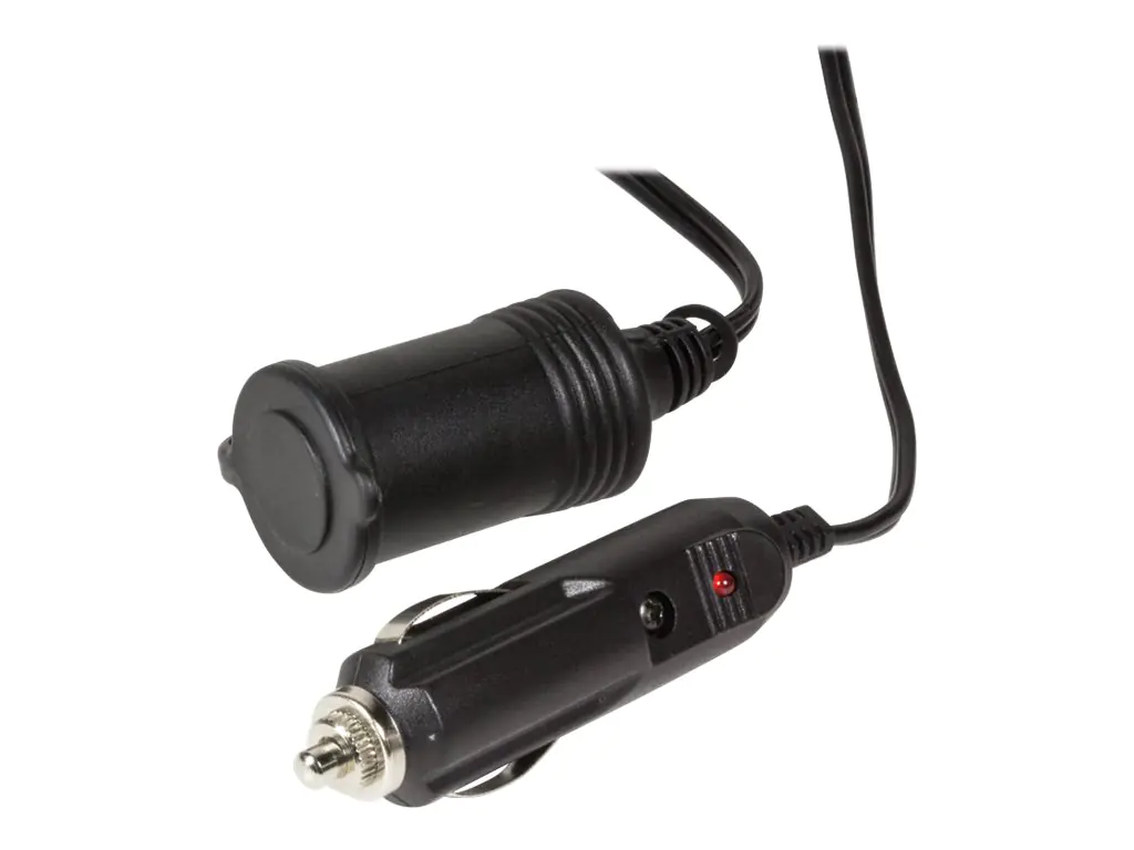 LogiLink - Spannungsversorgungs-Verlängerungskabel - Zigarettenanzünden (W) bis Zigarettenanzünden (M) - 5 m - Schwarz