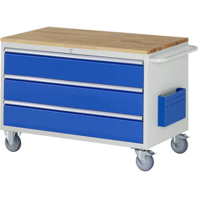 RAU Werkstattwagen 7000 1.145 x 795 x 650 mm (B x H x T) 3 Schubladen RAU Werkstattwagen 7000 1.145 x 795 x 650 mm (B x H x T) 3 Schubladen