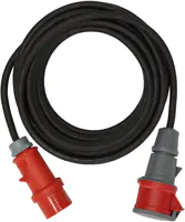 Brennenstuhl 1169370250, 25 m, Draußen, IP44, Ölbeständig, UV-beständig, Schwarz, Rot, 400 V