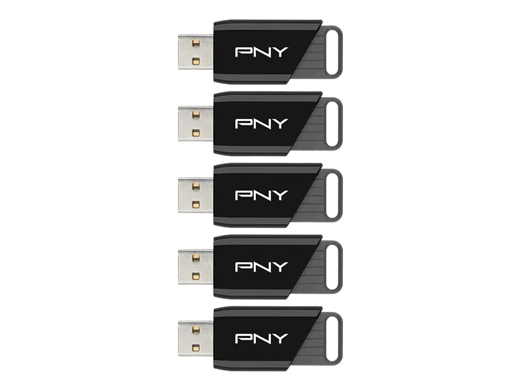 PNY Attache X USB 3.2 Pack x5 - Flash-Speicher - unsortiert