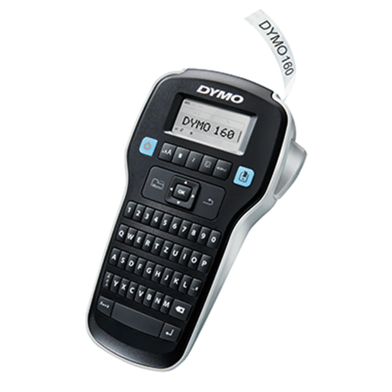 DYMO LabelMANAGER 160 - Beschriftungsgerät - s/w - Rolle (1,3 cm) - 2-zeiliger Druck