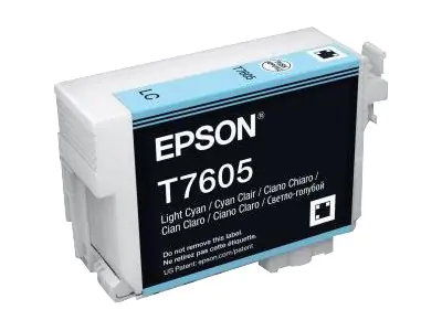 Epson T7605 - 26 ml - hell Cyan - Original - Blisterverpackung - Tintenpatrone - für SureColor P600, SC-P600