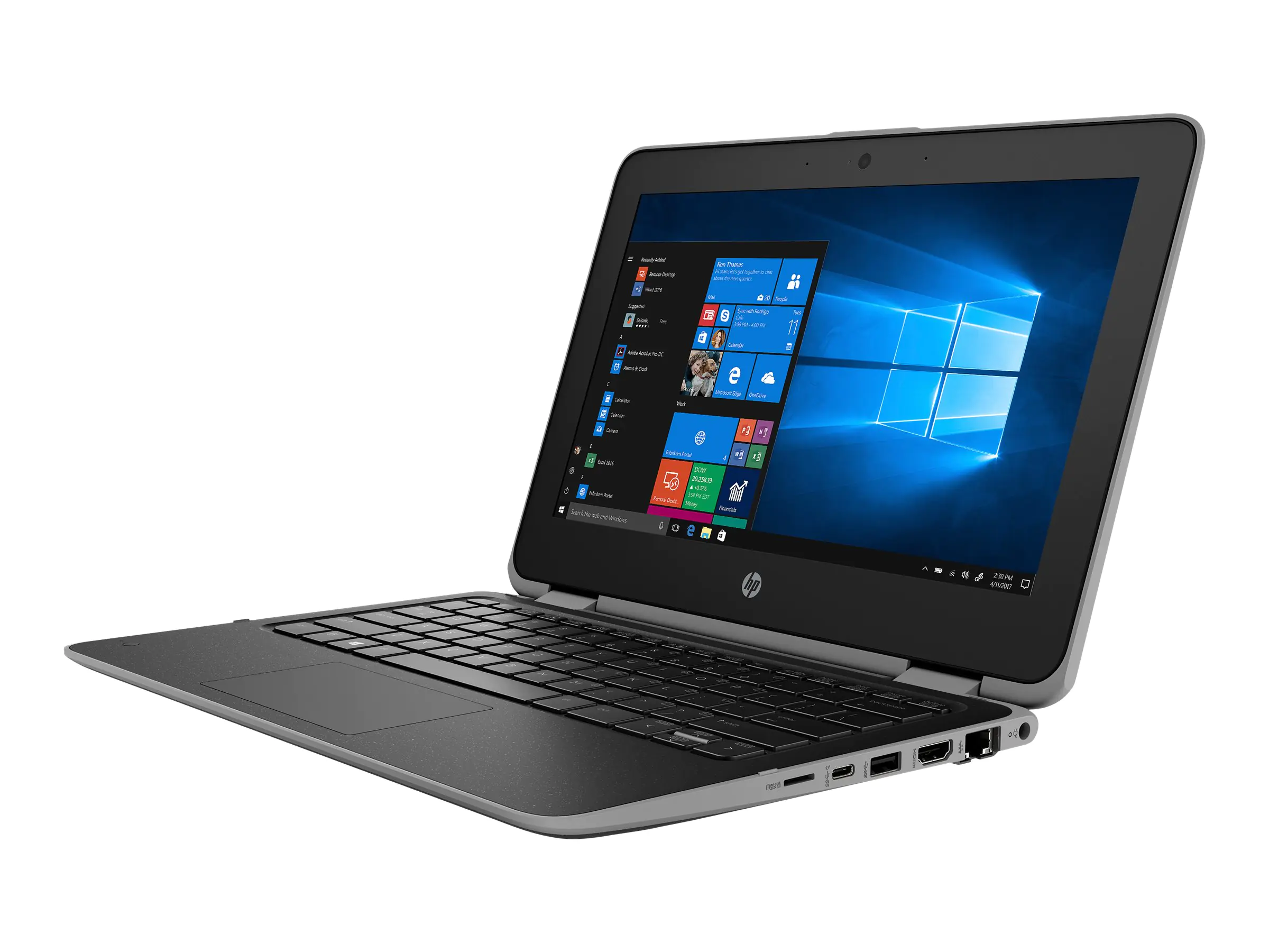 HP Chromebook x360 11 G4 Education Edition - Flip-Design - Intel Celeron N5100 / 1.1 GHz - Chrome OS - UHD Graphics - 4 GB RAM - 64 GB eMMC - 29.5 cm (11.6") IPS Touchscreen 1366 x 768 (HD) - Wi-Fi 6 - kbd: Deutsch
