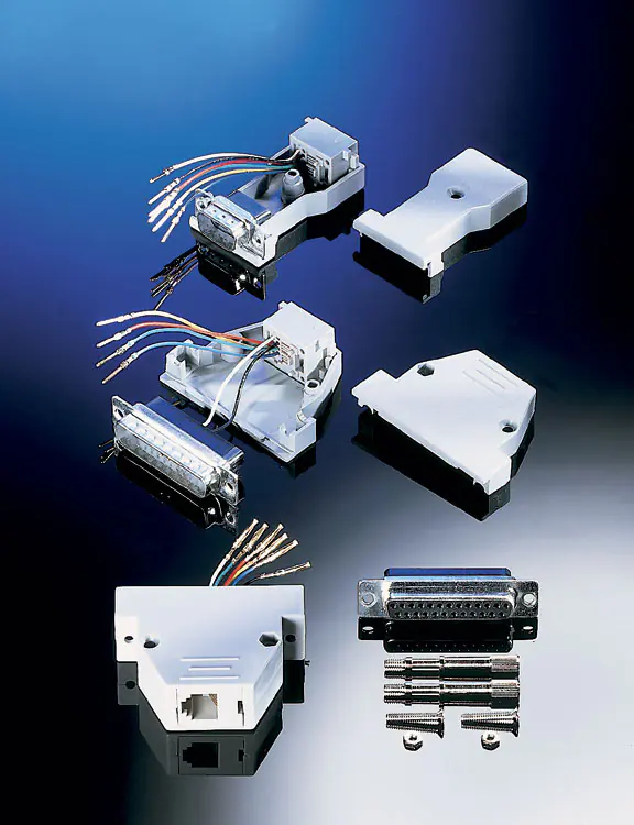 Roline - Serieller Adapter - DB-25 (M) zu RJ-45 (W) - Grau