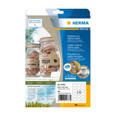Herma Vielzweck-Etiketten 63.5 x 42.3 mm 20 Blatt - Etiketten/Beschriftungsbänder