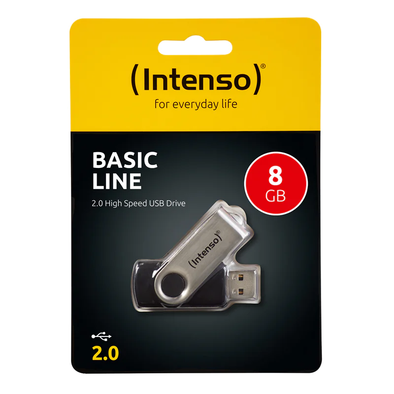 Intenso Basic Line - USB-Flash-Laufwerk - 16 GB - USB 2.0 - Schwarz, Silber Intenso Basic Line - USB-Flash-Laufwerk - 16 GB - USB 2.0 - Schwarz, Silber