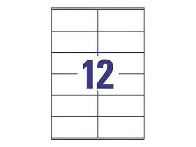 Avery Zweckform Etikett 3424-200 105x48mm weiß 2.640 St./Pack.