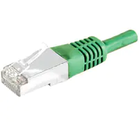 Dexlan - Patch-Kabel - RJ-45 (M) zu RJ-45 (M) - 5 m - SFTP, PiMF - CAT 6a - geformt - grün