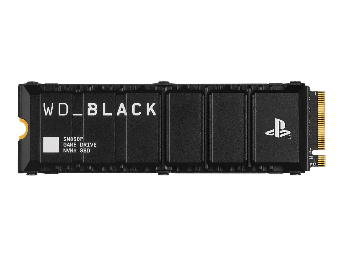 WD Black SN850P NVMe SSD WDBBYV0020BNC-WRSN - SSD - 4 TB - intern - M.2 2280 - PCIe 4.0 x4 (NVMe) - integrierter Kühlkörper - für Sony PlayStation 5