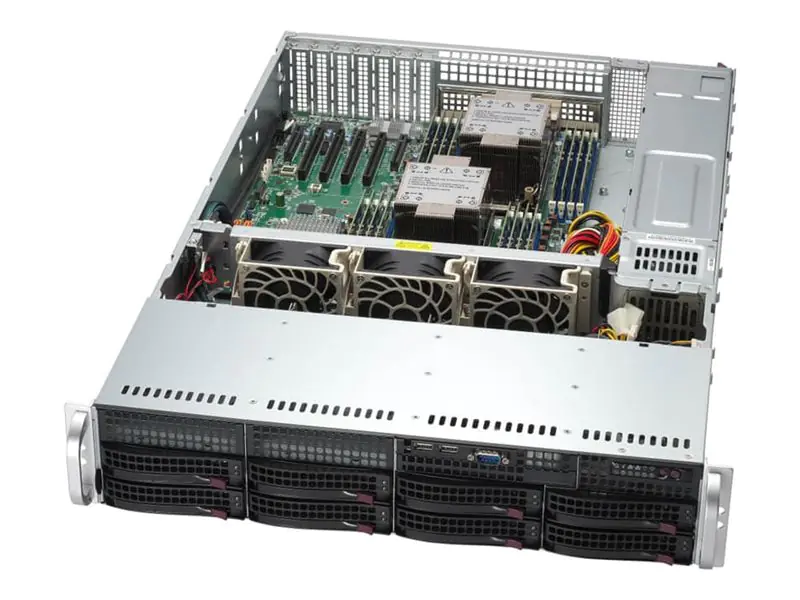Supermicro Mainstream SuperServer 621P-TRT - Server - Rack-Montage - 2U - keine CPU - RAM 0 GB