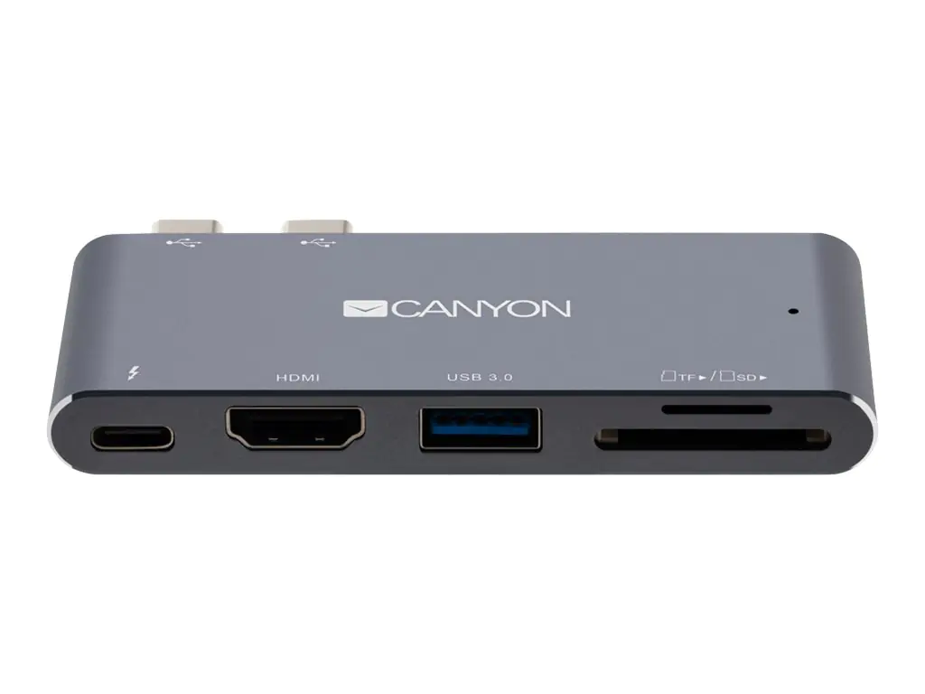 Canyon CNS-TDS05DG - Dockingstation - USB-C - 5 Slots - HDMI