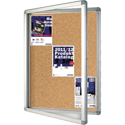 Franken Schaukasten SK15KE 99x117,5x4,5cm 15xDIN A4 Kork braun