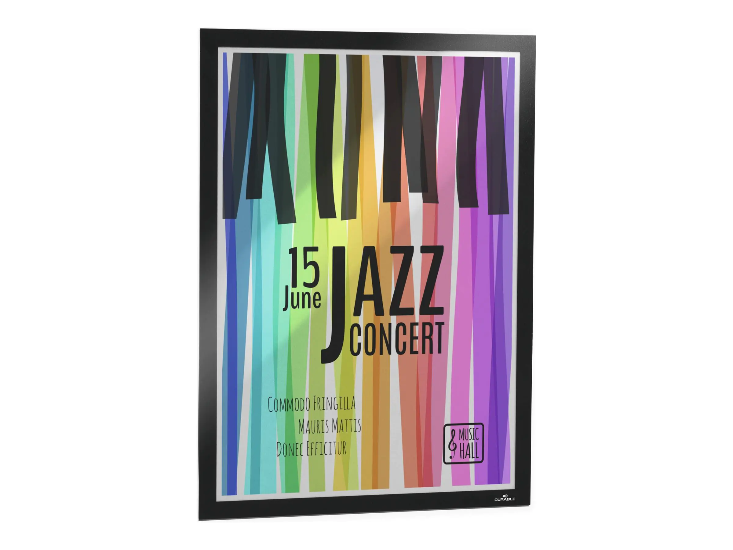 DURABLE Magnetrahmen DURAFRAME® POSTER DIN A2 Folie schwarz