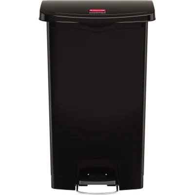 Rubbermaid Tretabfalleimer Slim Jim 1883613 Kunststoff 68l schwarz