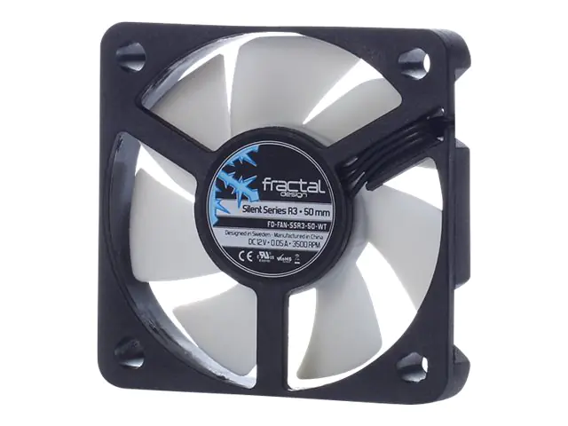 Fractal Design Silent Series R3 - Gehäuselüfter - 50 mm - Schwarz, weiß
