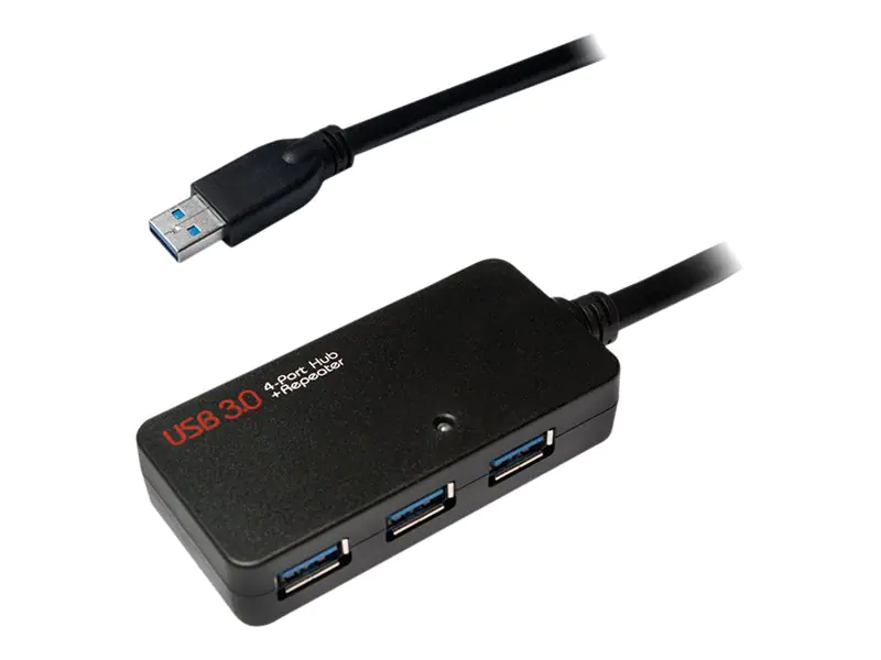 LogiLink USB 3.0 Active Repeater Cable 10m 4-Port Hub UA0262