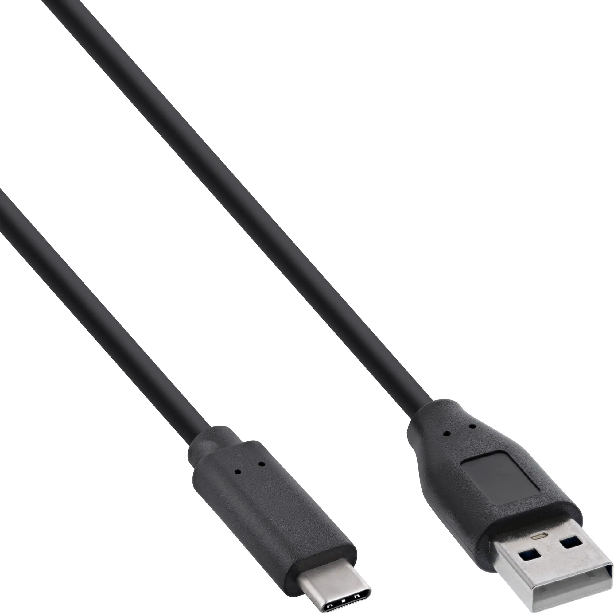 InLine 130er B-Pack USB 2.0 Kabel - USB-C an A Stecker - schwarz - 1m