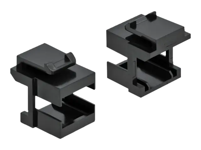 Delock - Abdeckung für Keystone-Stecker - Schwarz (Packung mit 10)