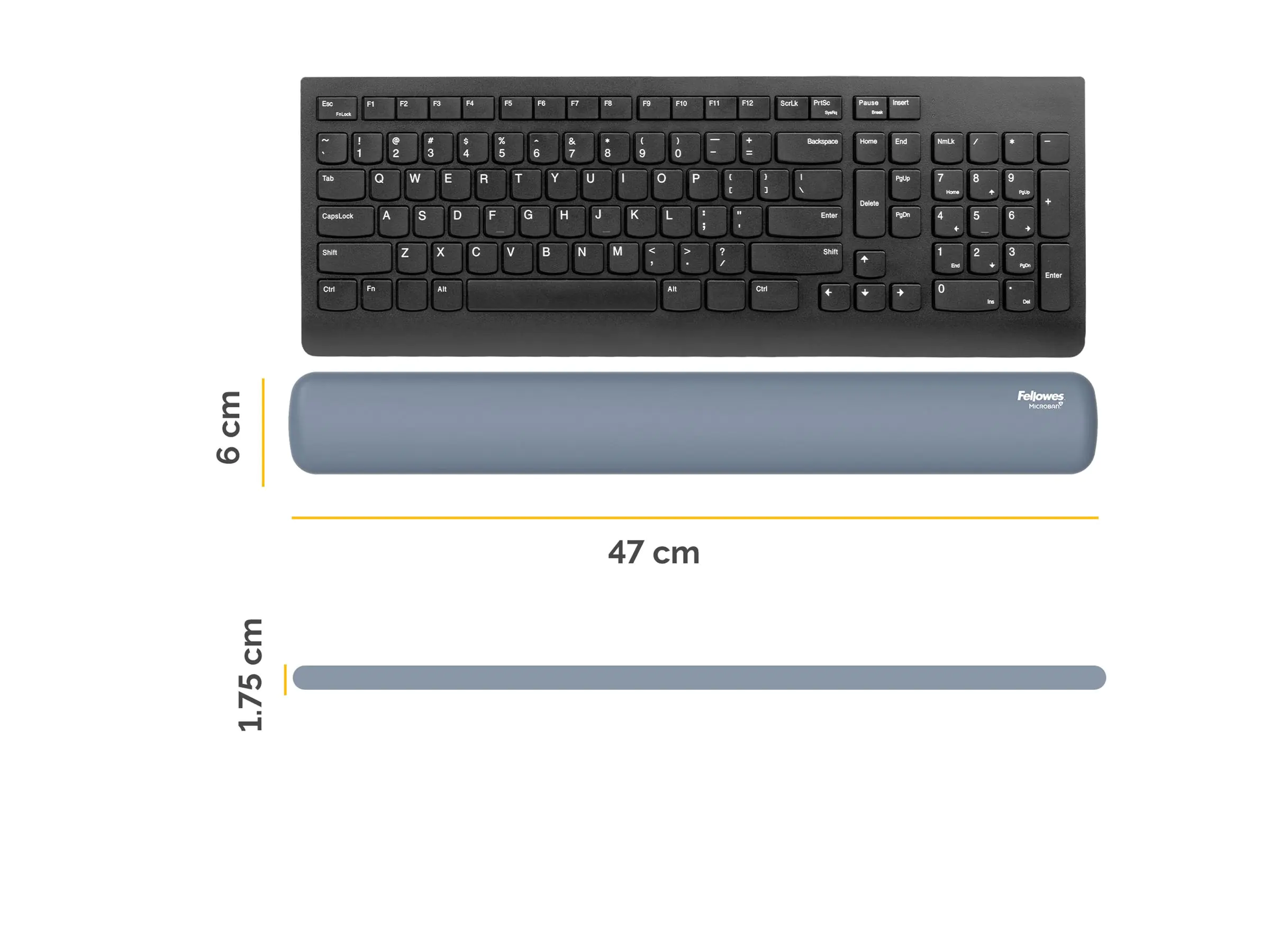 Fellowes Breyta Tastatur-Handgelenkauflage blau 100142577