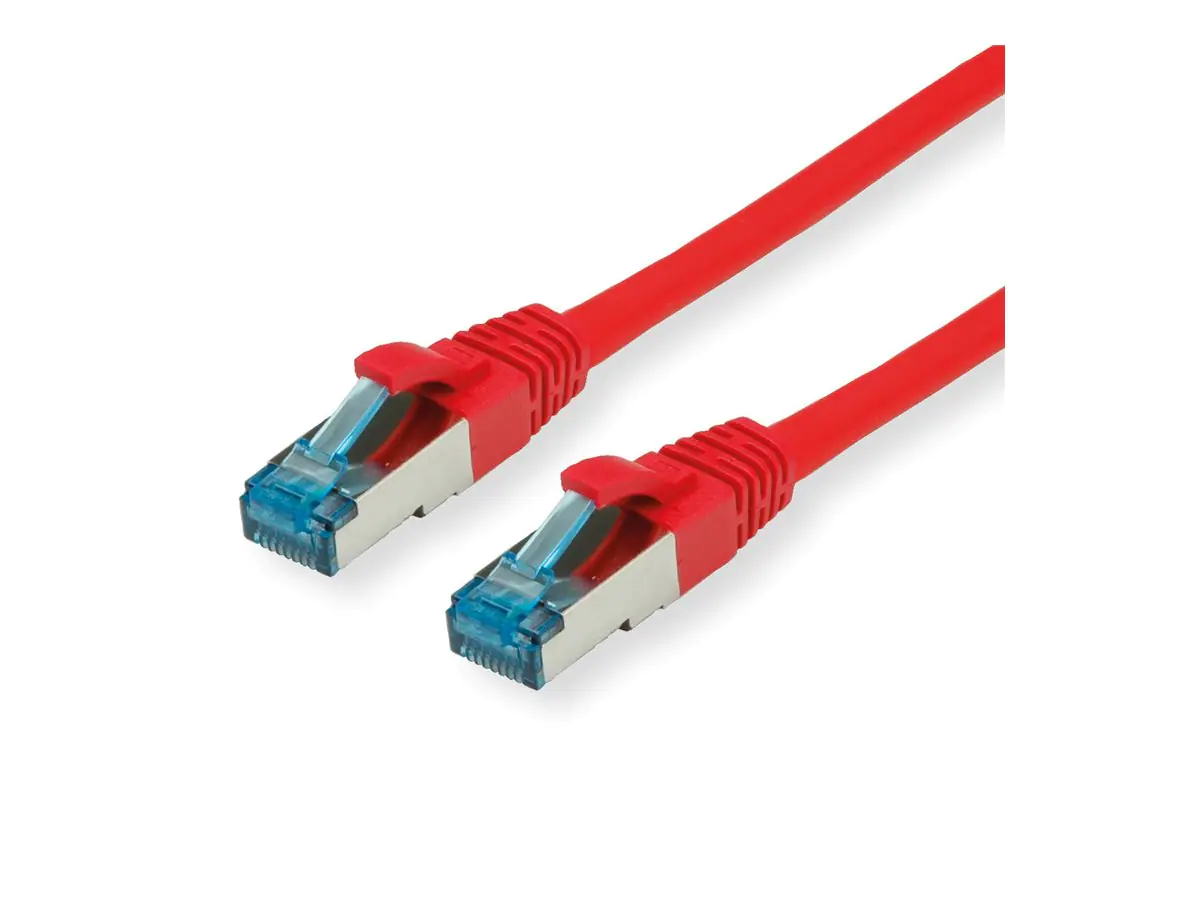 VALUE S/FTP PiMF Patchkabel Kat.6A Kl. EA rot 0.15m - FTP - PIMF