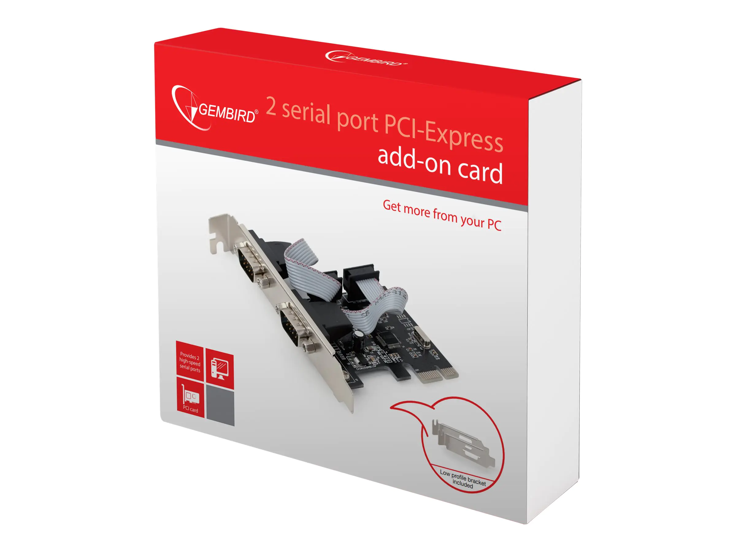 Gembird SPC-22 - Serieller Adapter - PCIe 1.1