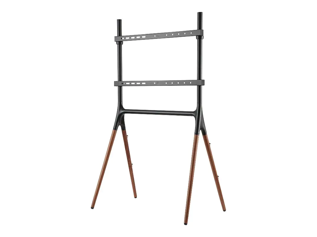 LogiLink Aufstellung - für LCD TV - Aluminium, Stahl, Walnussholz - Schwarz, Walnussholz - Bildschirmgröße: 124-178 cm (49"-70") BP0078
