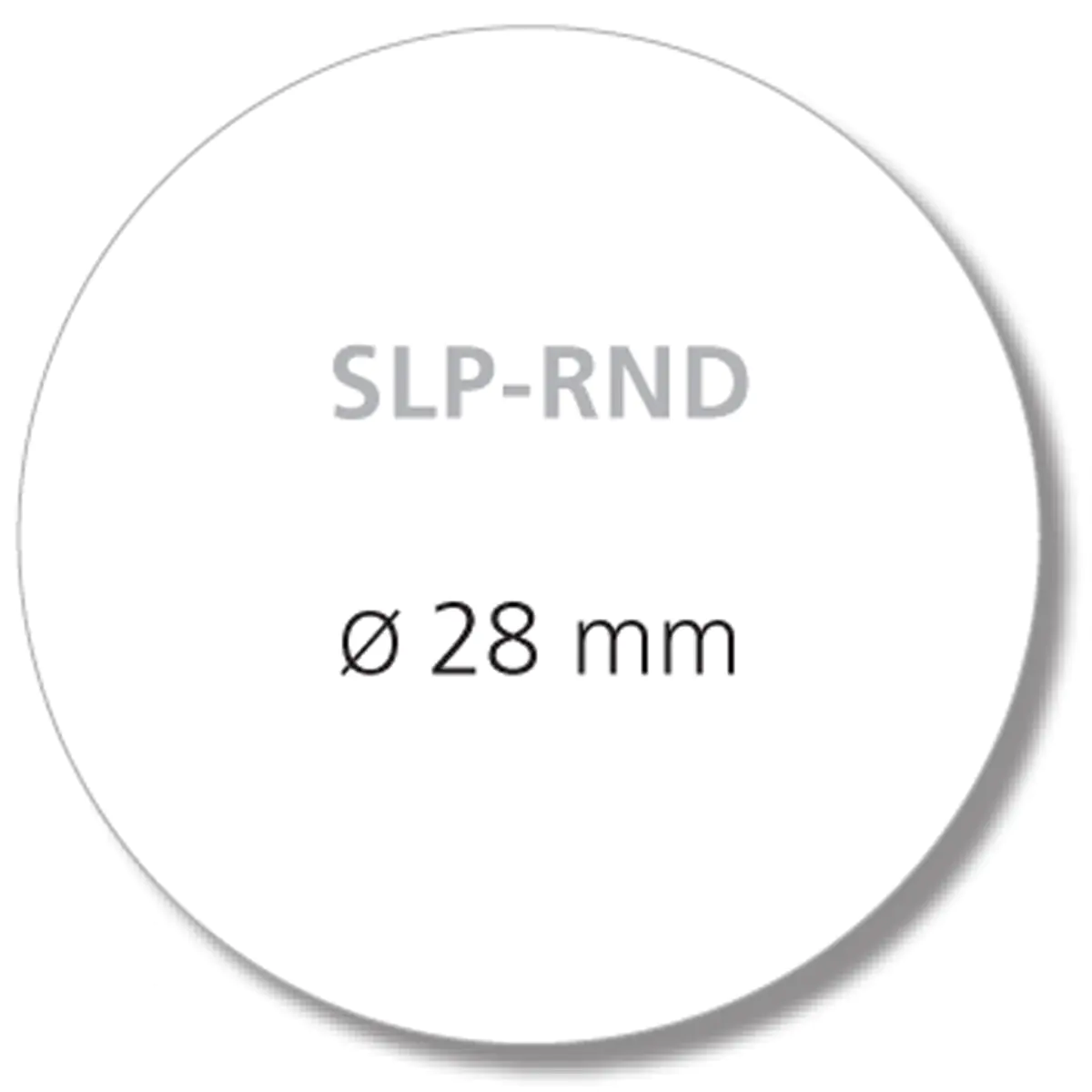 Runde Etiketten in weiss SLP-RND