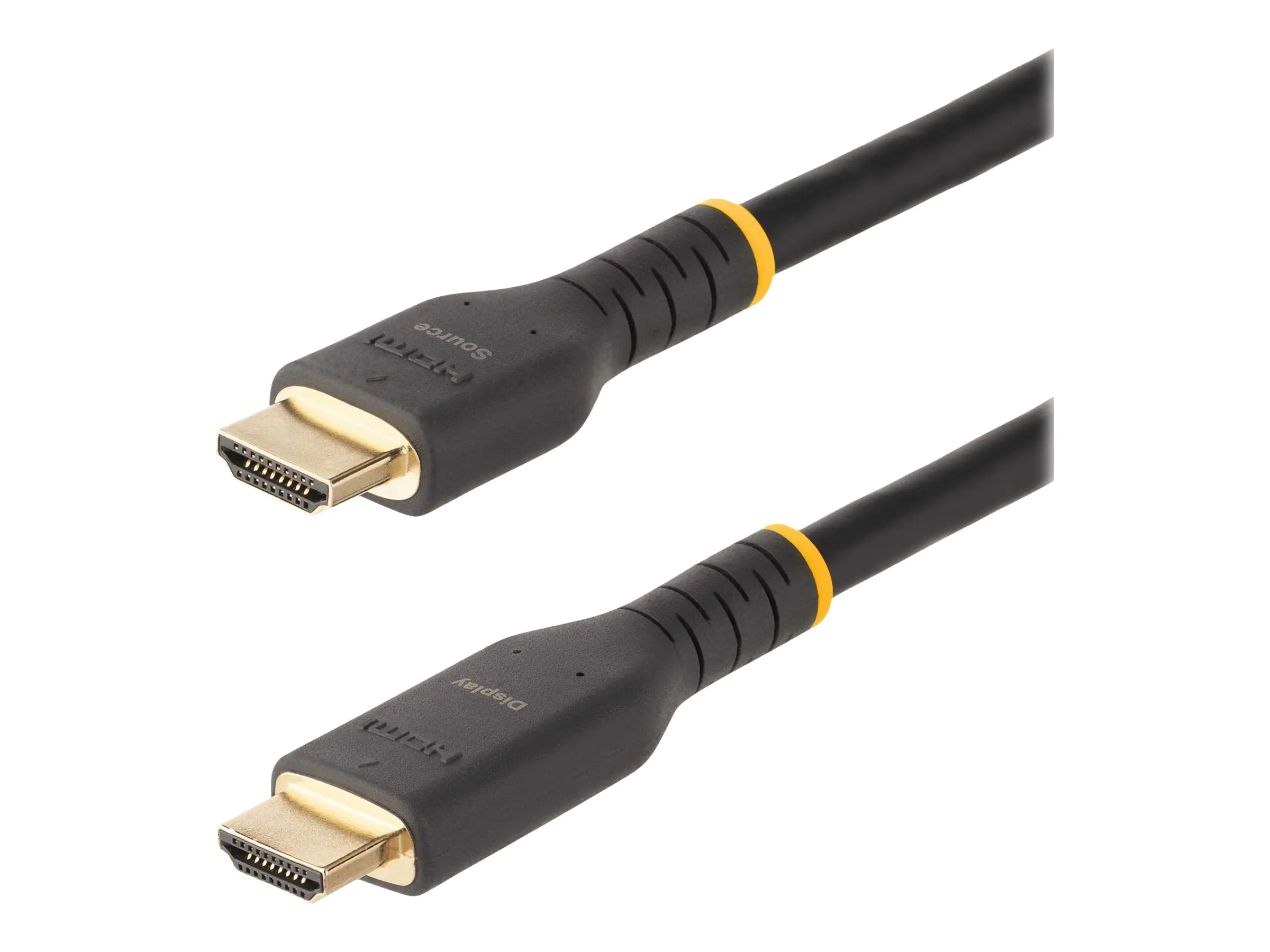 StarTech 30ft (10m) Active HDMI Cable w/ Ethernet - HDMI 2.0 4K 60Hz UHD - Rugged HDMI Cord w/ Aramid Fiber - Durable High Speed HDMI Cable - Heavy-Duty HDMI 2.0 Cable - Highspeed - HDMI-Kabel mit Ethernet - HDMI männlich zu HDMI männlich - 10 m - Schwarz