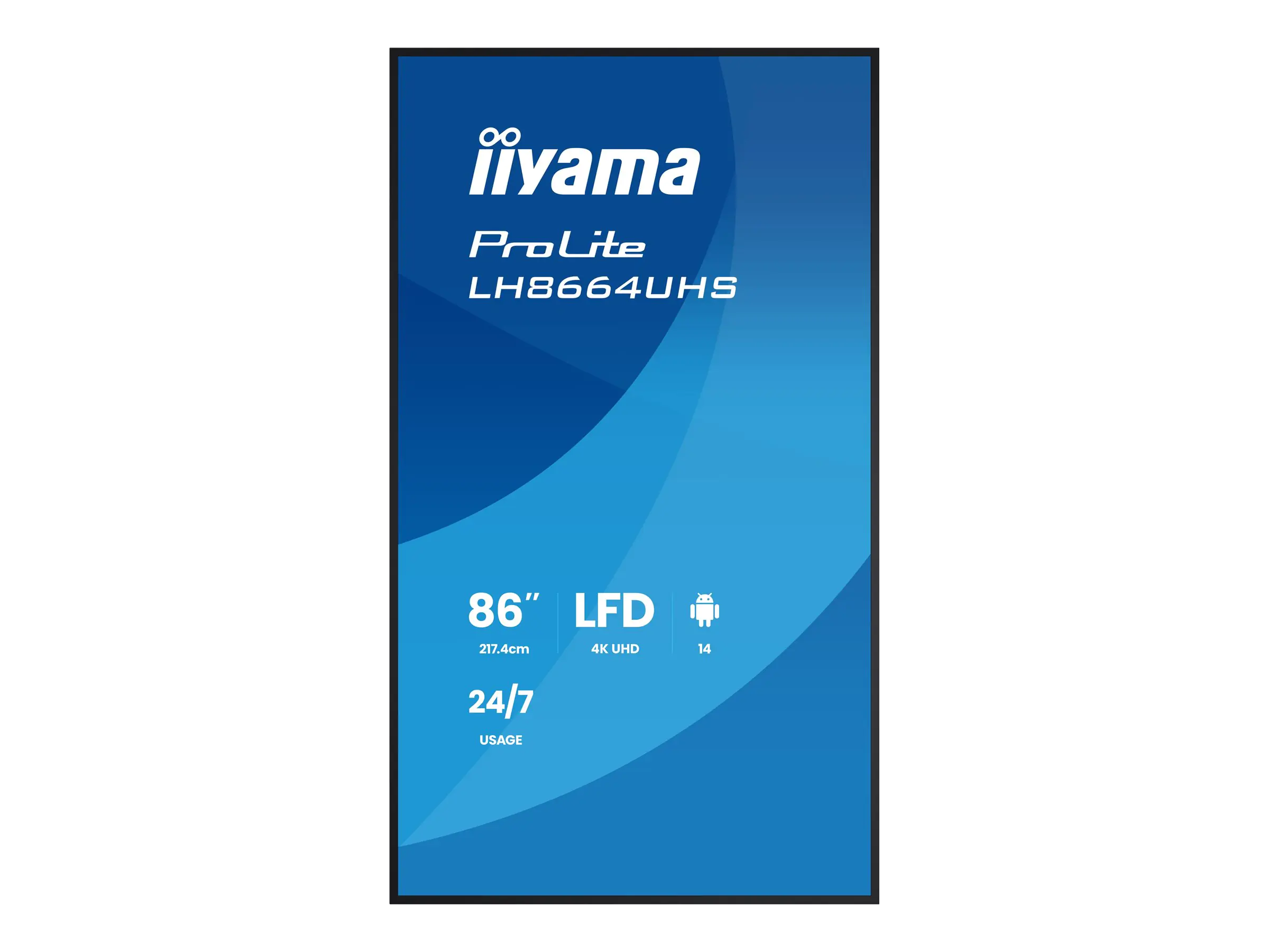 Iiyama ProLite LH8664UHS-B3AG - 218 cm (86") Digital Signage Android 4K - LH8664UHS-B3AG