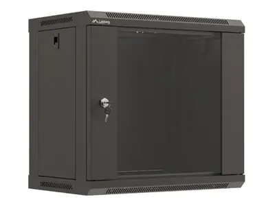 Lanberg WF03 Series - Gehäuse - 540 x 350, flach verpackt, mit Glastür - geeignet für Wandmontage