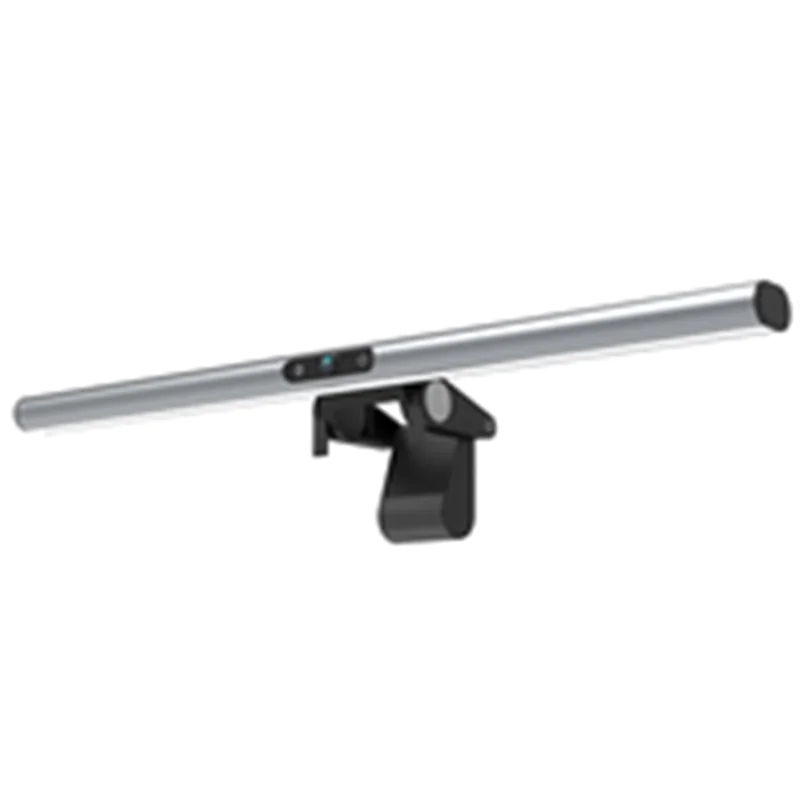 4smarts 2in1 LightBar Pro Monitorlampe mit FullHD Webcam silber