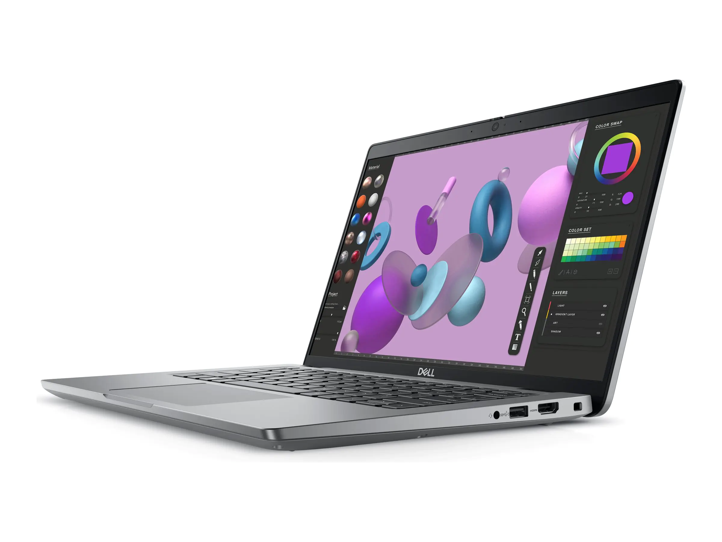 Dell Precision 3480 - Intel Core i7 1360P / 2.2 GHz - Win 11 Pro - RTX A500 - 16 GB RAM - 512 GB SSD NVMe, Class 35 - 35.56 cm (14") IPS 1920 x 1080 (Full HD) - Wi-Fi 6E - Grau - BTP - mit 3 Jahre Vor-Ort-Basisservice nach Diagnose per Fernzugriff, nur Ha