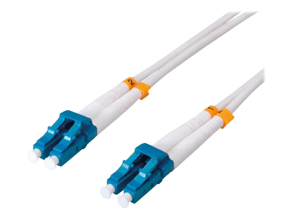 Roline - Patch-Kabel - LC Single-Modus (M) zu LC Single-Modus (M) - 5 m - Glasfaser - Duplex - 9/125 Mikrometer - OS2 - halogenfrei, Innen, Überbrückungskabel - weiß