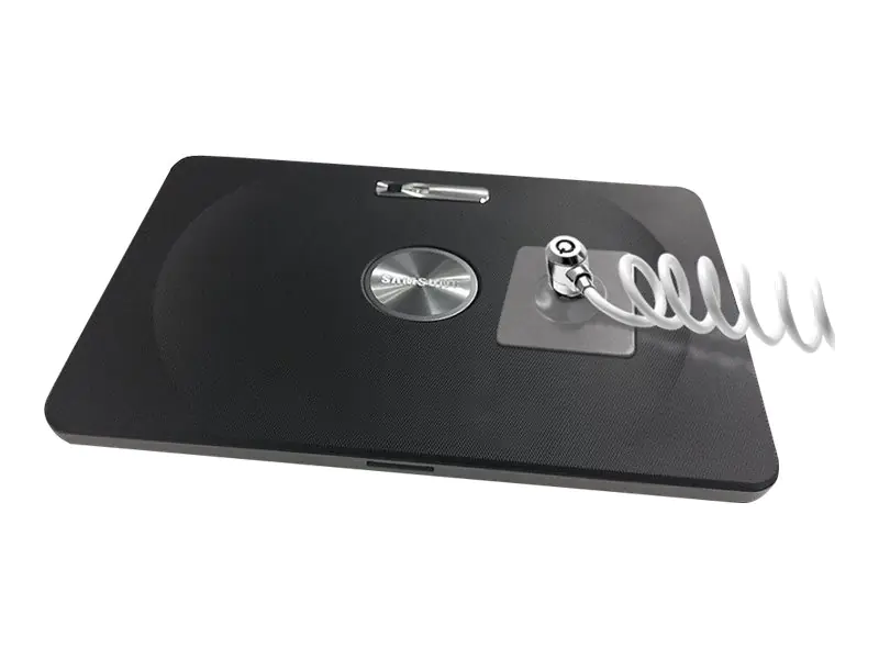 Compulocks Universal tablet secured with colied cable Lock - Platte für Sicherheitskabelschloss für Tablet - Schwarz