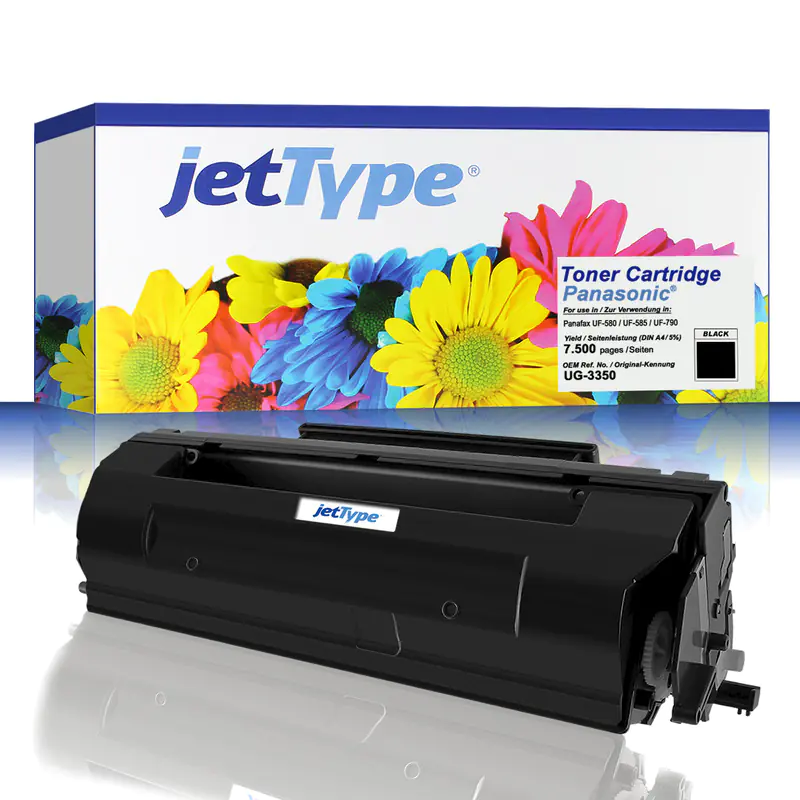 jetType Toner kompatibel zu Panasonic UG3350 Schwarz 7.500 Seiten 1 Stück
