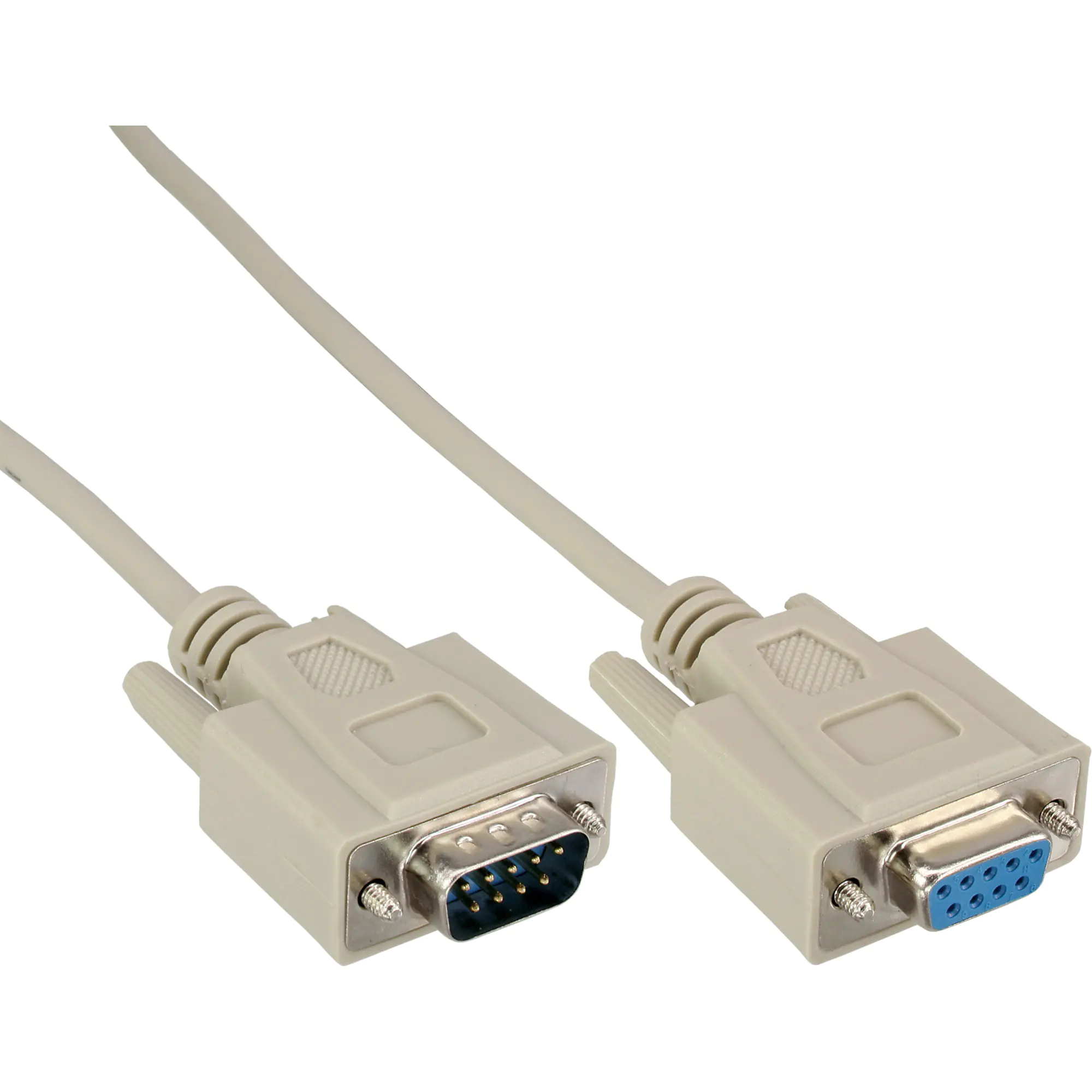 InLine - Kabel seriell - DB-9 (M) zu DB-9 (W) - 5 m - geformt - beige InLine - Kabel seriell - DB-9 (M) zu DB-9 (W) - 5 m - geformt - beige