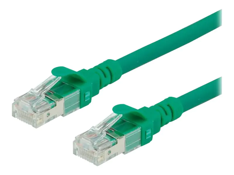 Roline - Patch-Kabel - RJ-45 (M) bis RJ-45 (M) - 1 m - SFTP, PiMF - CAT 6 - halogenfrei, geformt, verseilt - grün
