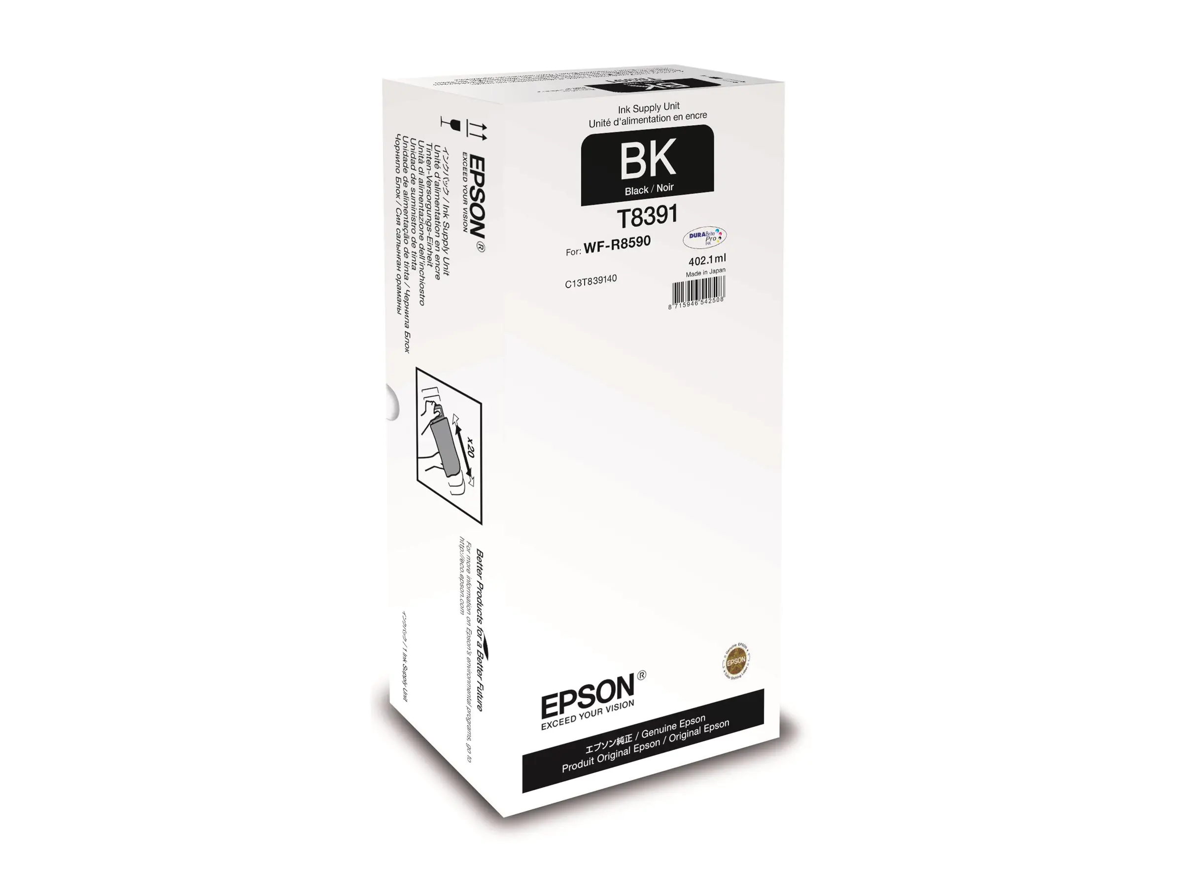Epson T8391 - XL - Schwarz - original - Tinten-Packung C13T83914N