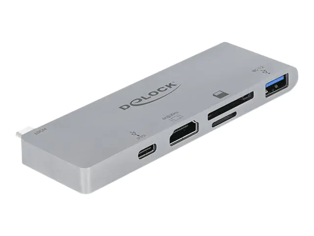 Delock Docking Station with 4K and PD 3.0 - Retail Box - Dockingstation - USB-C / Thunderbolt 3 - HDMI - für Apple MacBook Pro with Touch Bar