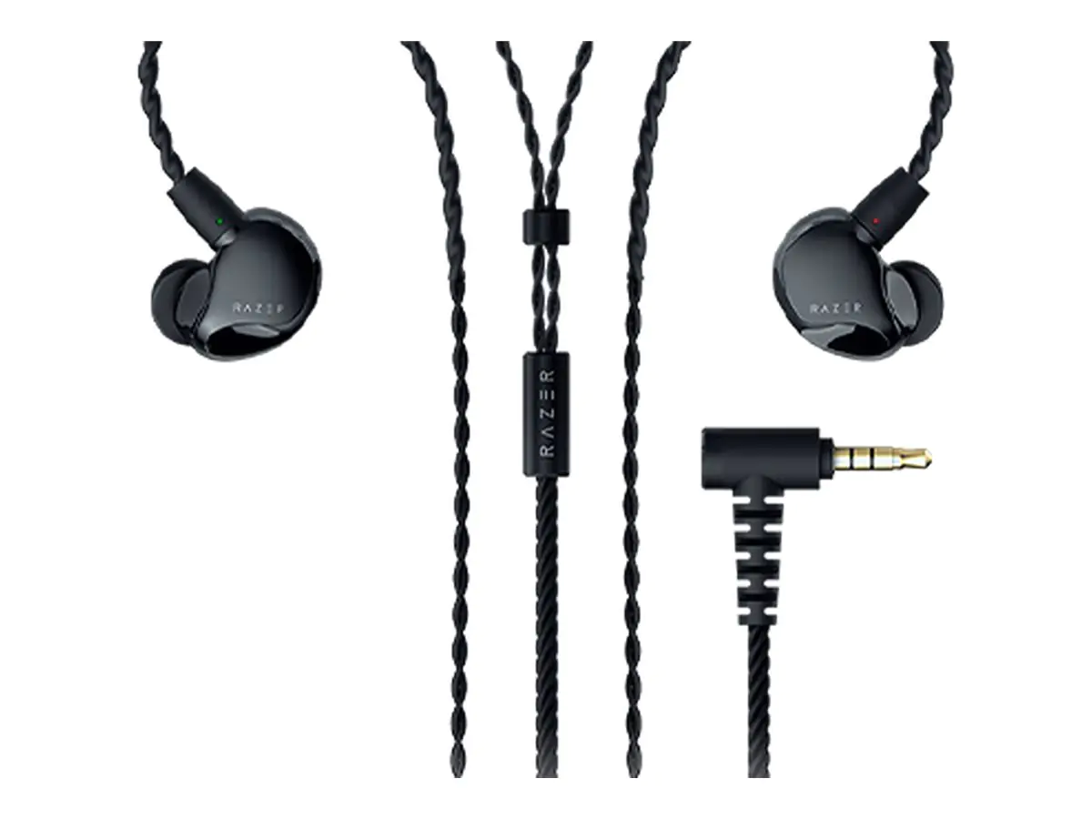 Razer Moray - Ohrhörer - im Ohr - kabelgebunden - 3,5 mm Stecker - Geräuschisolierung