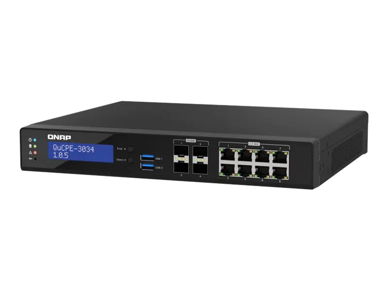 QNAP QuCPE-3034 - Virtualisierungsanwendung - 10GbE, 2.5GbE - Cloud-verwaltet - Rack-montierbar