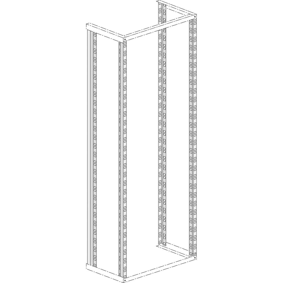 APRA apraNET - Rack-Schiene - 24U - 48.3 cm (19")