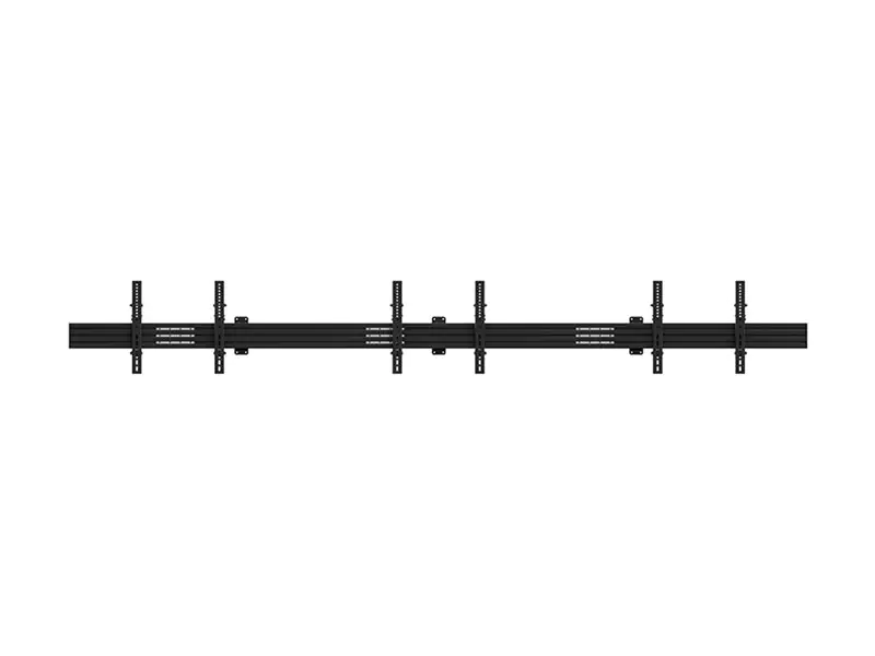 Hagor comPROnents series W3L - Befestigungskit (Wandmontage) - Side-by-Side - für 3 LCD-Anzeigen - Schwarz - Bildschirmgröße: 117-165 cm (46"-65")