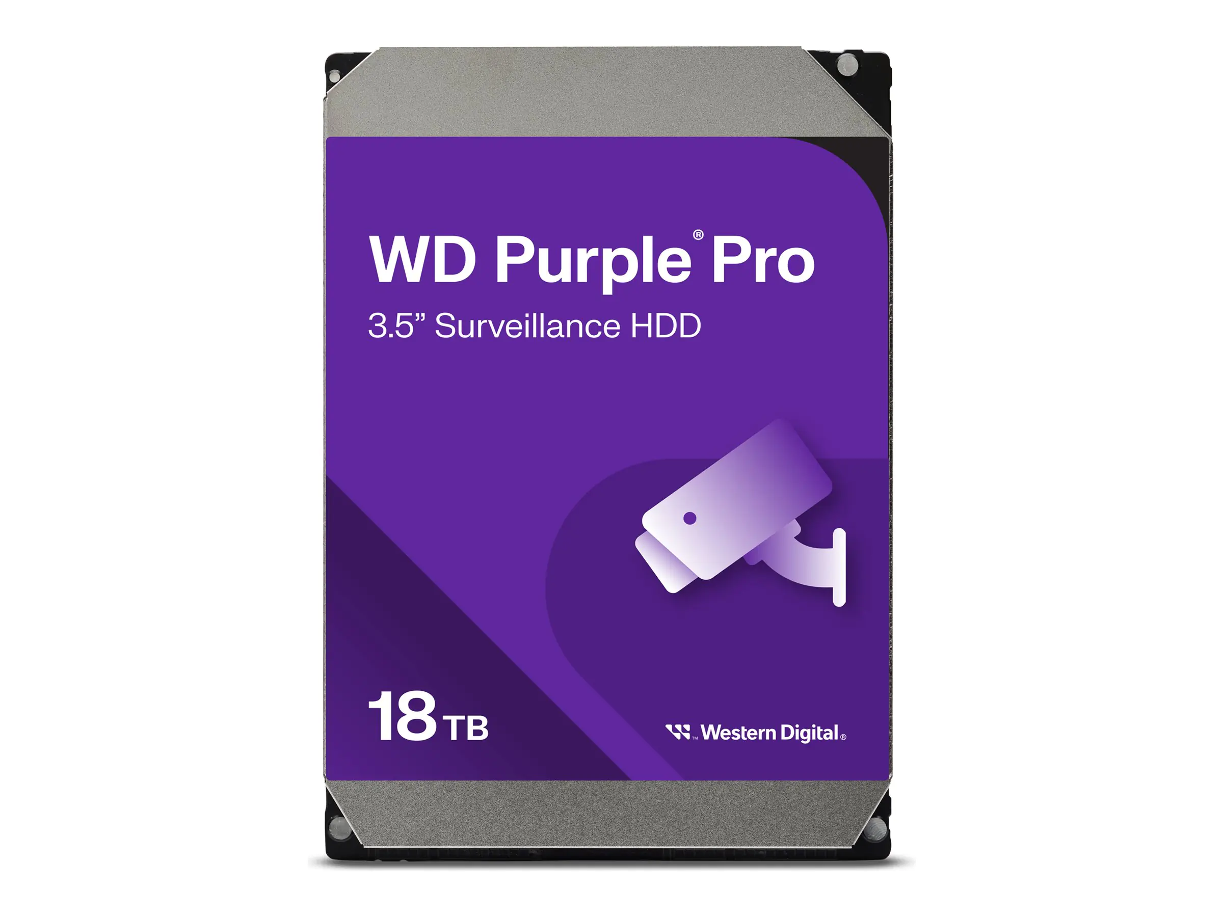 WD Purple Pro WD181PURP - Festplatte - 18 TB - intern - 3.5" (8.9 cm) - SATA 6Gb/s - 7200 rpm - Puffer: 512 MB