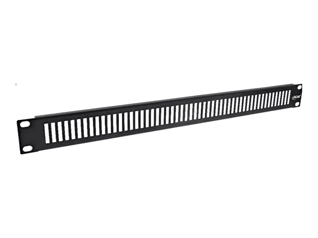 InLine - Rack-Blindabdeckungsplatte - Schwarz, RAL 9005 - 1U - 48.3 cm (19")