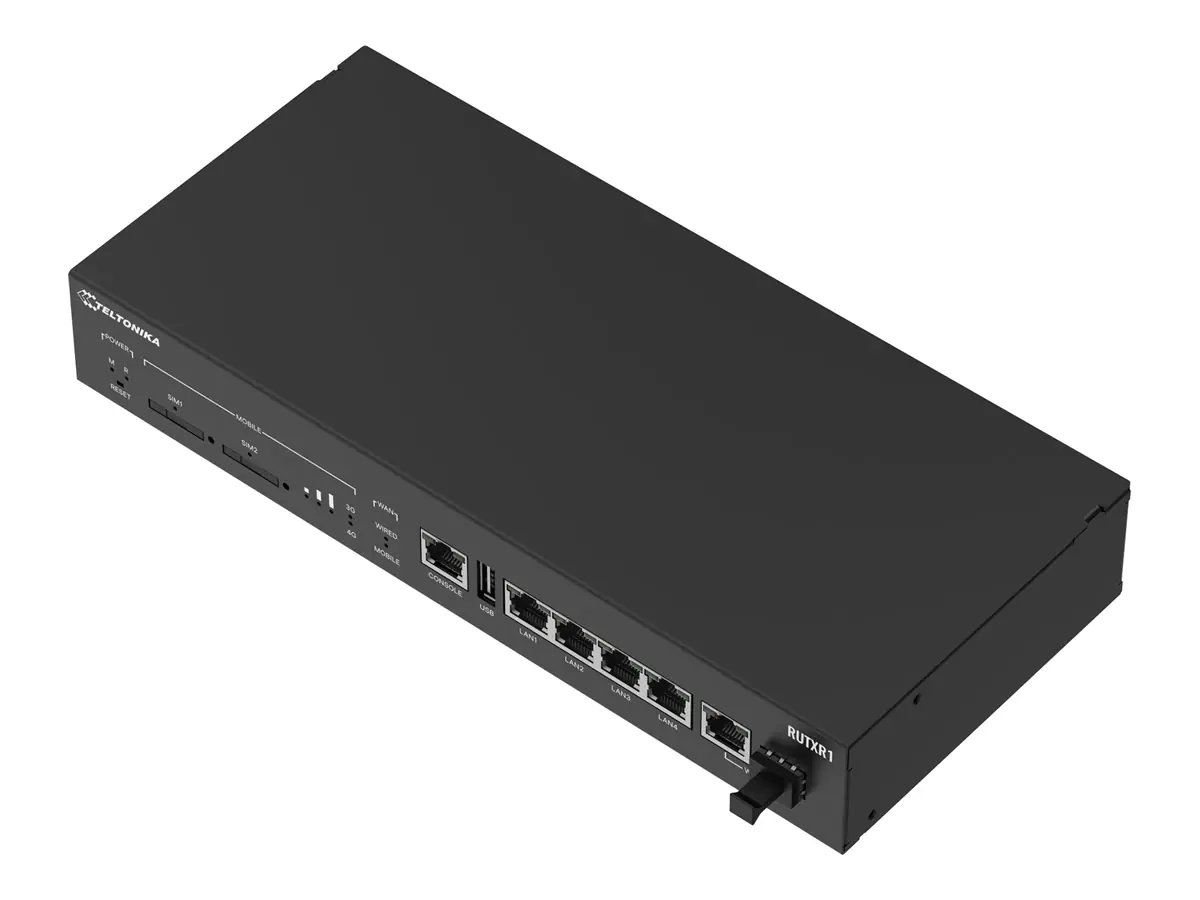 Teltonika RUTXR1 - Wireless Router - WWAN 4-Port-Switch RUTXR1300000