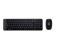 Logitech MK220 - Standard - Kabellos - RF Wireless - Schwarz - Maus enthalten